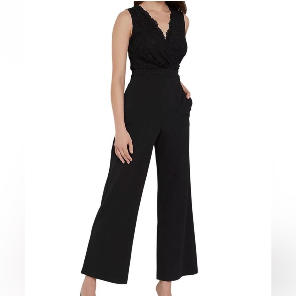 Express Black Wide Leg Jumpsuit